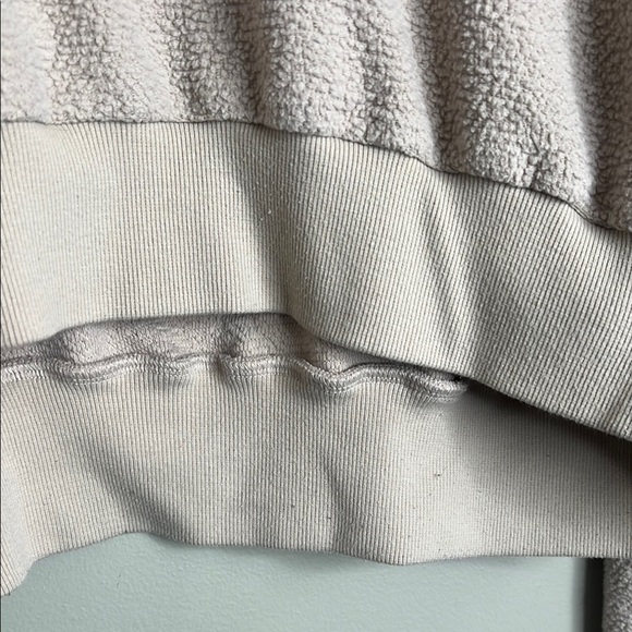 Victoria Secret On Point Sherpa Quarter Zip Tan Quarter-Zip Pullover XXL - Picture 2 of 4